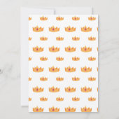 プリンセス誕生日招待状プリンスパーティーガールズ 招待状 (裏面)