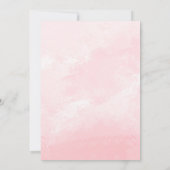 プリンセス誕生日招待状プリンセス城魔法 招待状 (裏面)