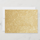 プリンセス誕生日招待状 ピンク&ゴールド 招待状 (裏面)