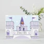 プリンセス誕生日招待状 招待状 (スタンド正面)