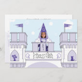 プリンセス誕生日招待状 招待状 (正面/裏面)