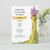 プリンセス誕生日招待状 招待状 (スタンド正面)