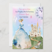 プリンセス誕生日招待状 招待状 (正面)