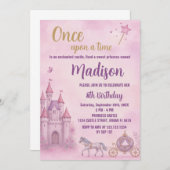 プリンセス誕生日招待状 招待状 (正面/裏面)