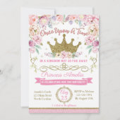 プリンセス誕生日招待状 招待状 (正面)