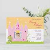 プリンセス誕生日招待状 招待状 (スタンド正面)