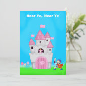 プリンセス誕生日招待状 招待状 (スタンド正面)