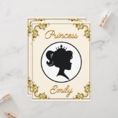 プリンセス誕生日王室の彼女の殿下の名前&年齢 カード (正面/裏面インサイチュ)