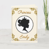 プリンセス誕生日王室の彼女の殿下の名前&年齢 カード (正面)