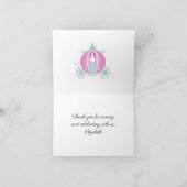 プリンセス誕生日 サンキューカード (内部)