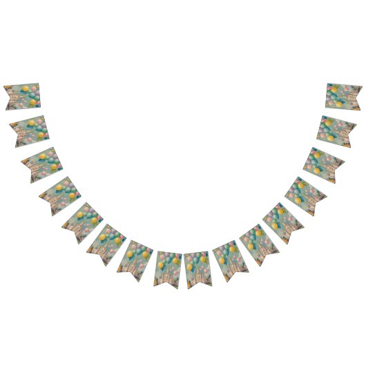 プリンセス誕生日 バンティングフラッグ (全)