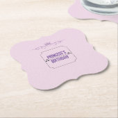 プリンセス誕生日 ペーパーコースター (アングル)