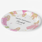 プリンセス誕生日 ペーパープレート (アングル)