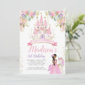 プリンセス誕生日 招待状 (スタンド正面)