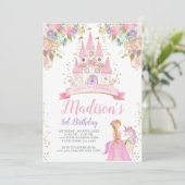 プリンセス誕生日 招待状 (スタンド正面)