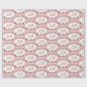 プリンセス誕生祝い水彩 ラッピングペーパー (フラット)