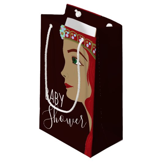 プリンセス赤ベビーシャワー スモールペーパーバッグ (正面アングル)