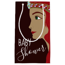 プリンセス赤ベビーシャワー スモールペーパーバッグ