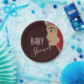 プリンセス赤ベビーシャワー ペーパープレート (パーティー)