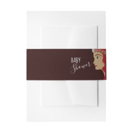 プリンセス赤ベビーシャワー 招待状ベリーバンド