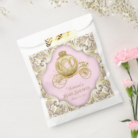 プリンセス車用ベビーシャワー フェイバーバッグ (封をした状態)