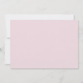 プリンセス車用ベビーシャワー 招待状 (裏面)