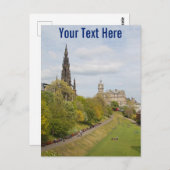 プリンセス通りガーデンズエジンバラスコットランド ポストカード (正面/裏面)