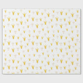 プリンセス金ゴールドクラウン ラッピングペーパー (フラット)