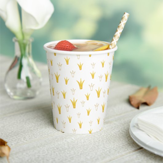 プリンセス金ゴールドクラウン 紙コップ (インサイチュ)