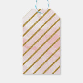 プリンセス金ゴールドグリッタークラウンベビーシャワー ギフトタグ (裏面)