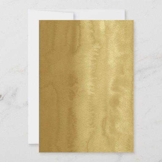 プリンセス金ゴールドグリッターティアラキンセアニェラ 招待状 (裏面)