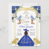 プリンセス金ゴールドネービーブーツチャラ15thアーノス2 招待状 (正面)