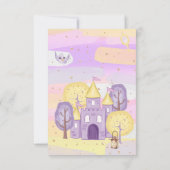 プリンセス雪ハッピーバースデーグリーティングカード サンキューカード (裏面)