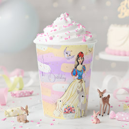 プリンセス雪誕生日紙カップ 紙コップ