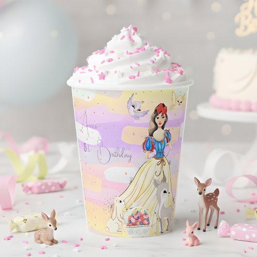 プリンセス雪誕生日紙カップ 紙コップ