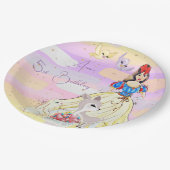 プリンセス雪誕生日紙紙プレート ペーパープレート (アングル)