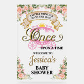 プリンセス馬車ワンタイムガールベビー アクリルサイン (正面)