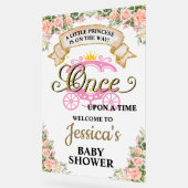 プリンセス馬車ワンタイムガールベビー アクリルサイン (傾斜)