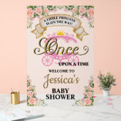 プリンセス馬車ワンタイムガールベビー アクリルサイン (ウェディング)