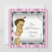 プリンセス1歳の誕生日パーティー 招待状 (正面)