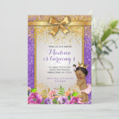 プリンセス1歳の誕生日招待状 招待状 (スタンド正面)