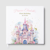 プリンセス1歳の誕生日 ロイヤルキャッスル 女の子の誕生日 ゲストブック (正面)
