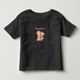 プリンセス1歳の誕生日Tシャツ トドラーTシャツ