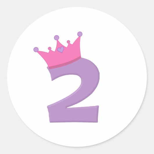 プリンセス2 （クラウン付） ラウンドシール (正面)