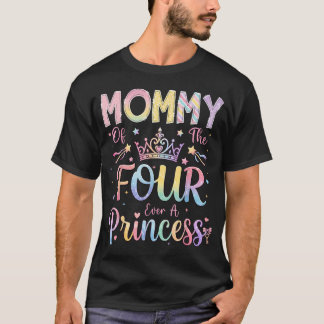 プリンセス4歳の誕生日おめでとう Tシャツ