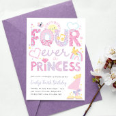 プリンセス4歳の誕生日パーティー、フォーエバー・プリンセス 招待状