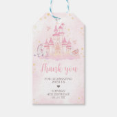 プリンセス4thバースデーパーティー好意ラベル ギフトタグ (正面)