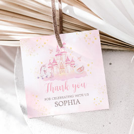 プリンセス4th誕生日パーティースクエア フェイバータグ