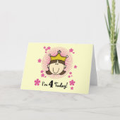 プリンセス4th誕生日Tシャツとギフト カード (正面)