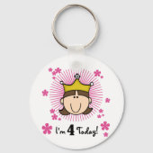 プリンセス4th誕生日Tシャツとギフト キーホルダー (正面)